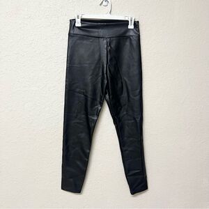 Abercrombie & Fitch Leggings Womens Size M Black Faux Leather